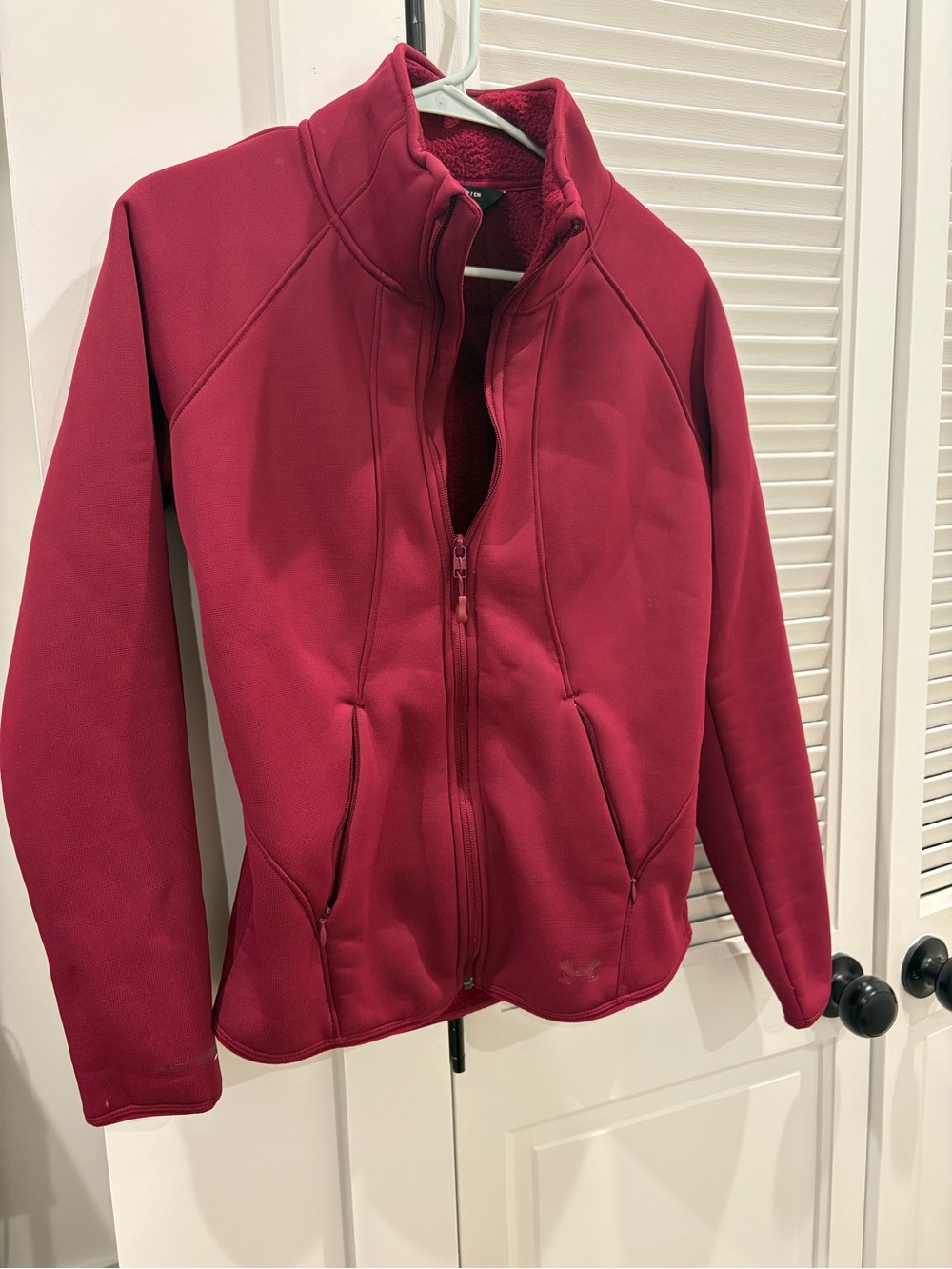 Under Armour Women's Deep Red Full-Zip Utility Jacket